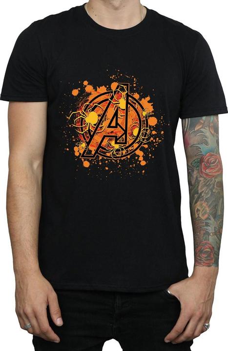 Image du produit Mens Avengers Assemble Halloween Spider Logo T-Shirt (XL)