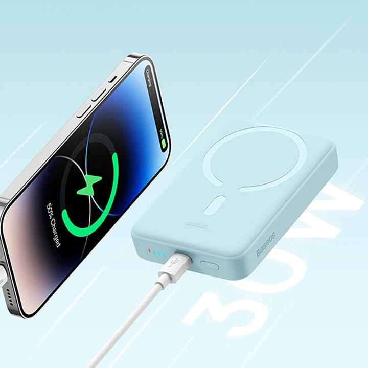 Actual product image Baseus Magnetic Wireless Powerbank (10000 mAh, 30 W, 23.10 Wh)