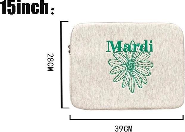 Only-Bags.Store Niedliche Blume Laptop Sleeve Computer Tragetasche Tasche 15 Zoll tragbare Tischabdeckung Taschen