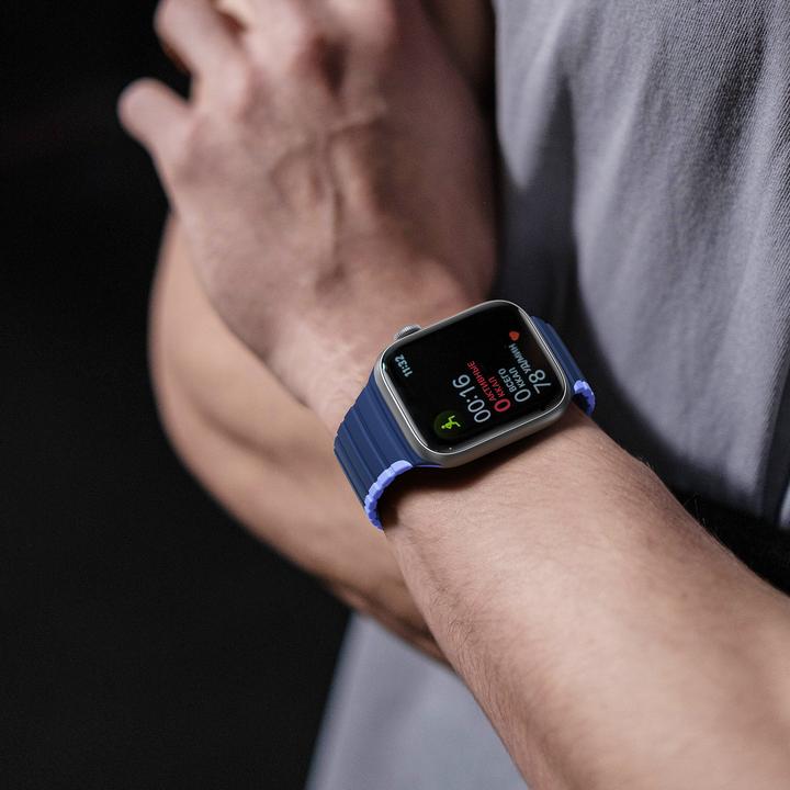 Actual product image Dux Ducis Magnetic Strap for Apple Watch SE, 8, 7, 6, 5, 4, 3, 2, 1 (41, 40, 38 mm) Strap (LD Versio (41 mm, 38 mm, 40 mm, Silicone, Metal)