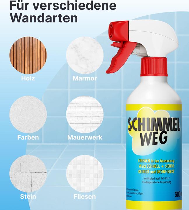Produktbild Plid Anti-Schimmelspray 1L für ca. 3m² / Schimmelentferner Schimmelspray Chlorfrei