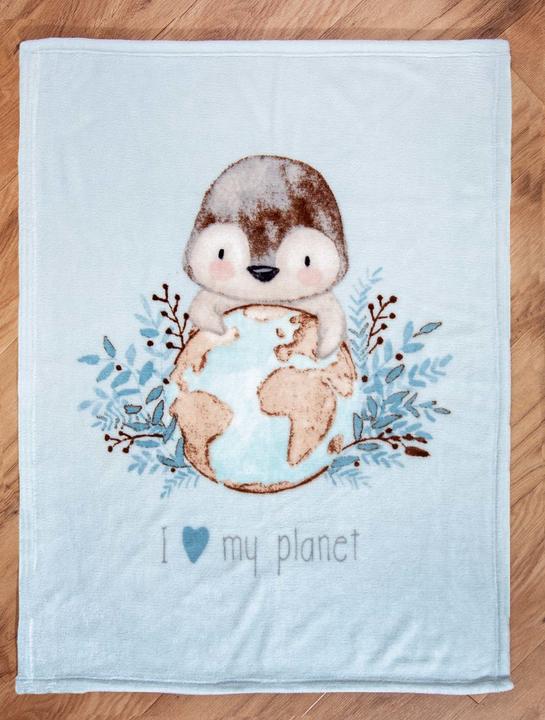 Produktbild Babybest Pinguin Microfaserflausch-Decke (75 x 100 cm)