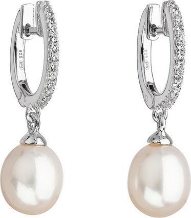 Evolution Group Silver Pearl Earrings Pavona 21002.1 (L)