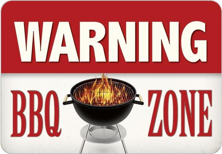 Attenzione al barbecue (16,5 x 11,5 cm)