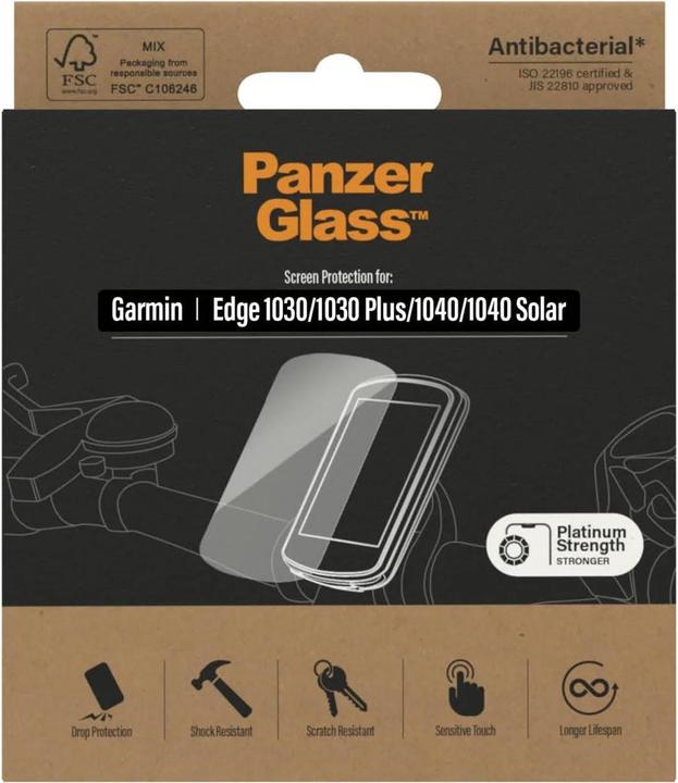 Actual product image PanzerGlass Screen protector Anti-Glare for Garmin Edge 1030 (E-bike display)
