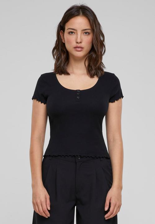 Actual product image Urban Classics Ladies Rib Babylock Tee (L)