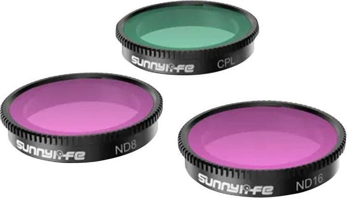 Sunnylife Set of 3 filters CPL+ND8+ND16 for Insta360 GO 3/2 (Neutral density filter)