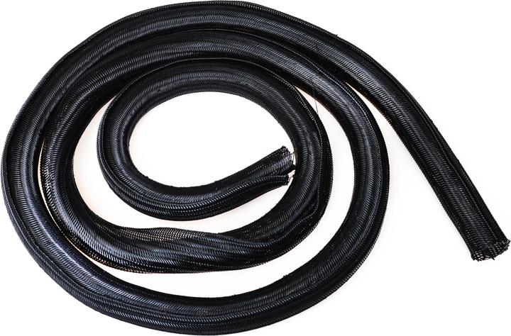 Actual product image Schönenberger Self-retracting fabric hose, black (Cable hole, 200 cm)