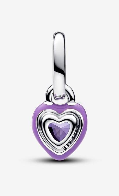 Actual product image Pandora ME Violet Chakra Heart Mini (Enamel, Silver 925)