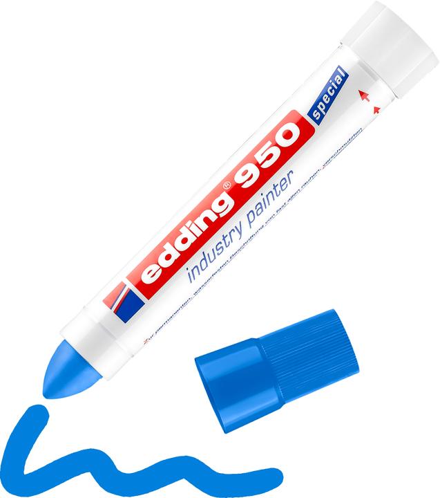 Image du produit Edding Marqueur industriel 950 (Bleu, 10 mm, 1 x)