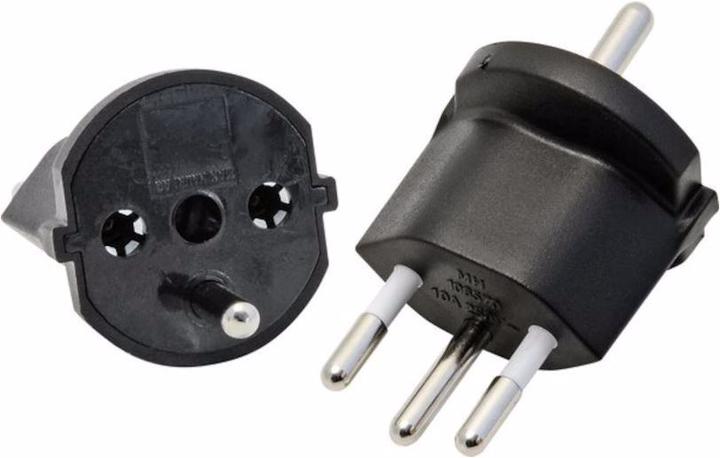 S-Electro Adaptateur fixe SchuKo-CH (Type 12, CEE 7/7)