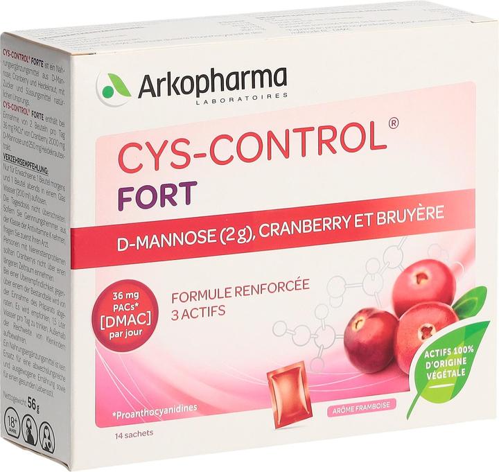 Immagine prodotto Arkopharma Cys-Control Forte D-Mannose Cranberry Heidekraut (14 Pezzo/i, Bustina, 99 g)