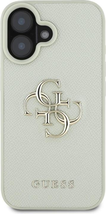 Image du produit Guess Hardcase PU Grained Big 4G and Classic Logo Case for iPhone 16 6,1" Green (Apple iPhone 16)
