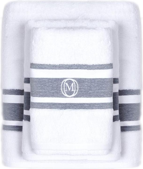 Actual product image Monogram Linea Handtuch 50x100cm grau (50 x 100 cm)
