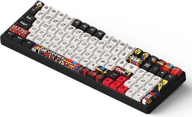 Actual product image Iqunix F97 Graffiti Slate Wireless Gaming Keyboard, RGB - Moonstone Switches (DE, Wireless)