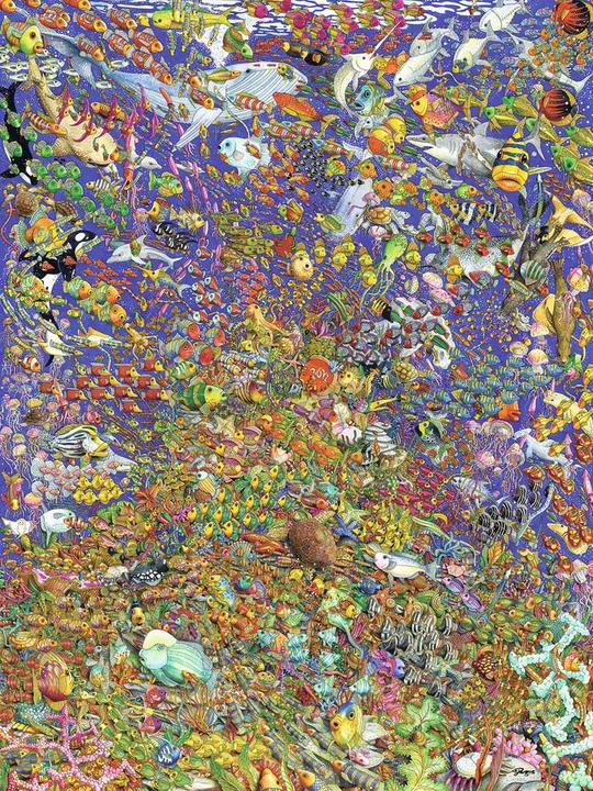 Produktbild Ravensburger Viele bunte Fische (1500 Teile)