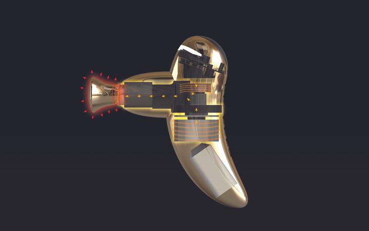 Actual product image Eleeels P1-GD Piculet Massage Gun