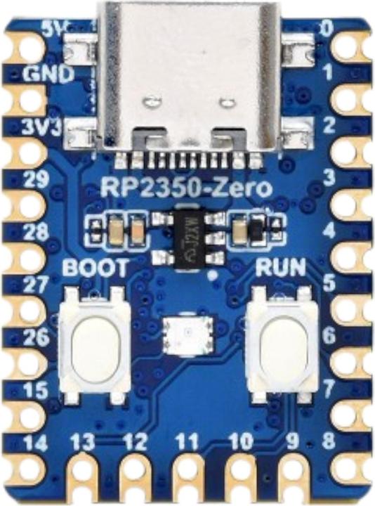 Image du produit WaveShare RP2350-Zero Mini Raspberry Pi Pico basierter MCU mit Headers