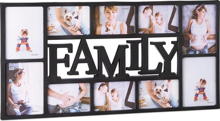 Relaxdays Fotolijst familie (10 x 15 cm, 18 x 13 cm)