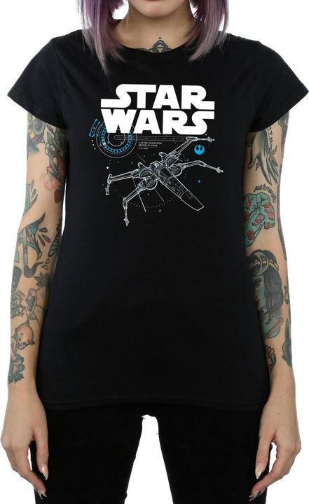 Immagine prodotto Star Wars The Last Jedi X-Wing Maglietta Donna (L)