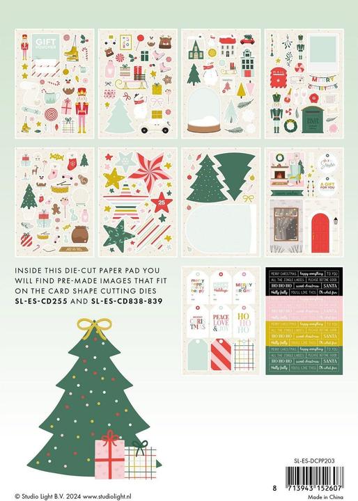 Immagine prodotto art by marlene Die-cut Tampone di carta "Sweet Christmas" 20 Foglie Essentials (170 g/m², 20 x)