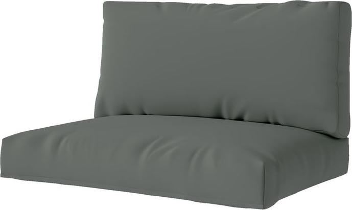 Actual product image Swisshandel24 Palettenkissen 2er Set Palettenpolster mit Rückenlehne 120x80x20 cm Dunkelgrau (120 x 80 x 20 cm)