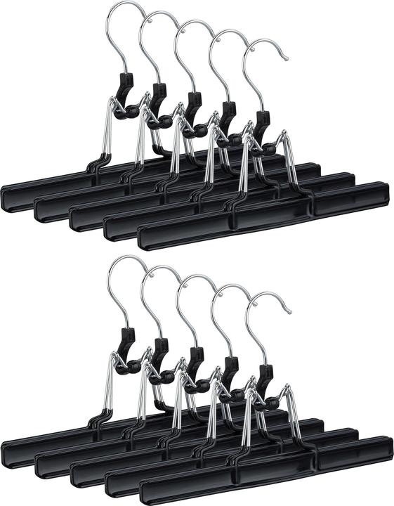 Actual product image Relaxdays Pants Hangers, Swivel Hooks (10 x)