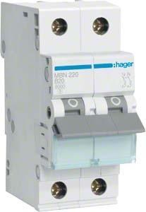 Hager HAG MBN220 B20 Einbauautomat 2p