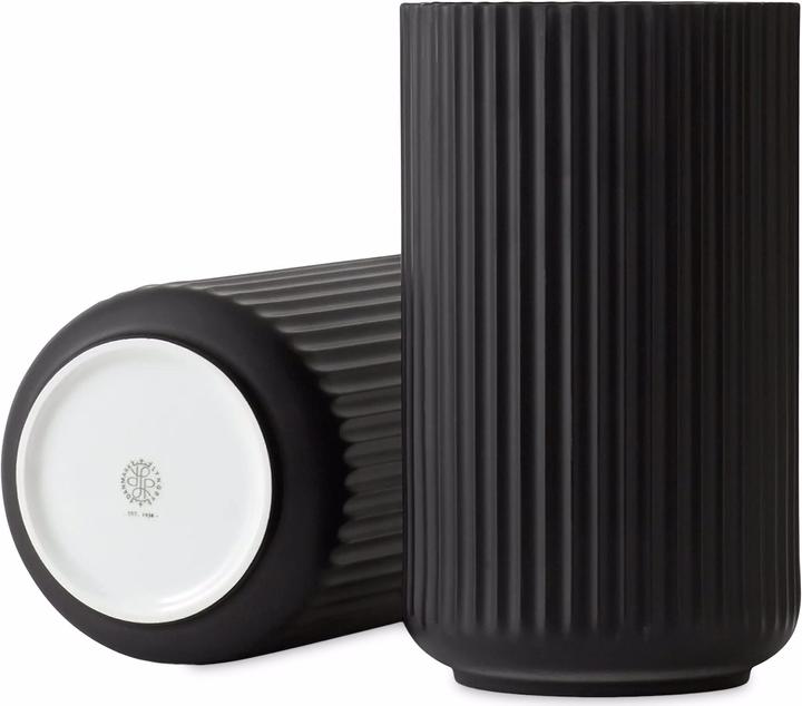 Produktbild Lyngby Vase Schwarz (1 x, Ø 17 x 31 cm)