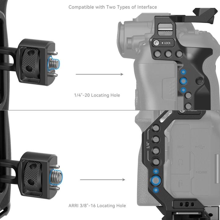 Actual product image SmallRig Side Handle with Two in One Locating Screw (Grip)