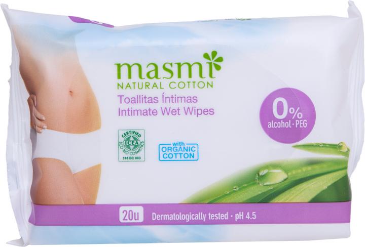 Masmi Bio Intimpflegetücher (Intimwaschlotion)