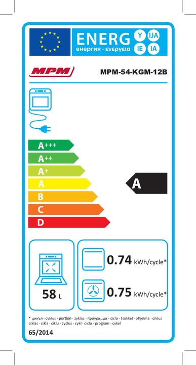 Energie-Label MPM 54-KGM-12B