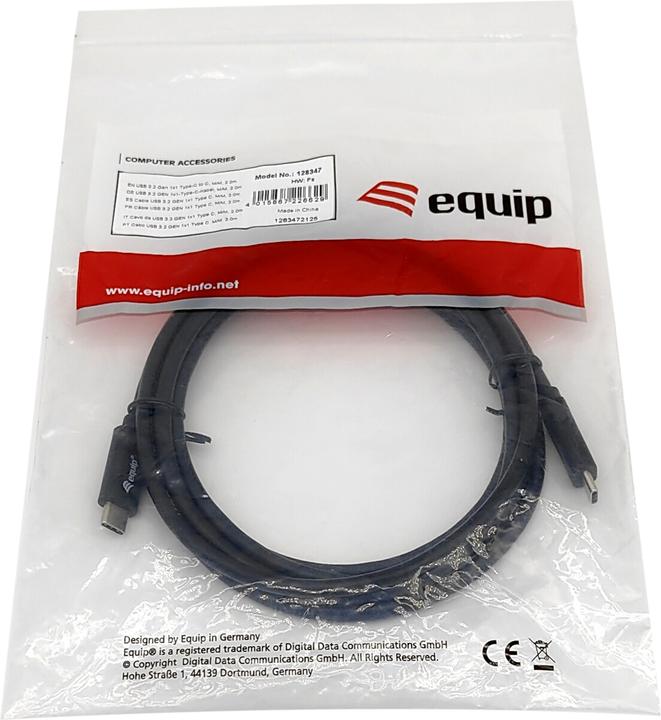 Produktbild equip USB Kabel 3.2 C -> C St/St (2 m, USB 3.2 Gen 1)
