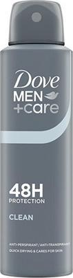 Immagine prodotto Dove Antiperspirant Spray Men Care Clean - 150 Ml (Getto vaporizzato, 150 ml)