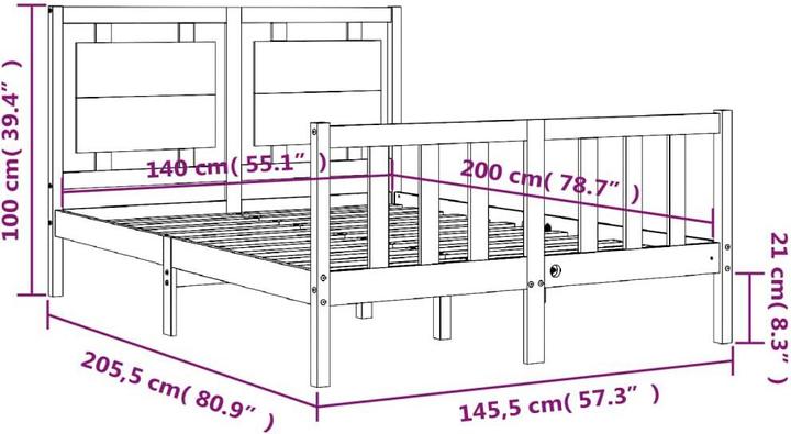 Image du produit VidaXL Emmylou (140 x 200)