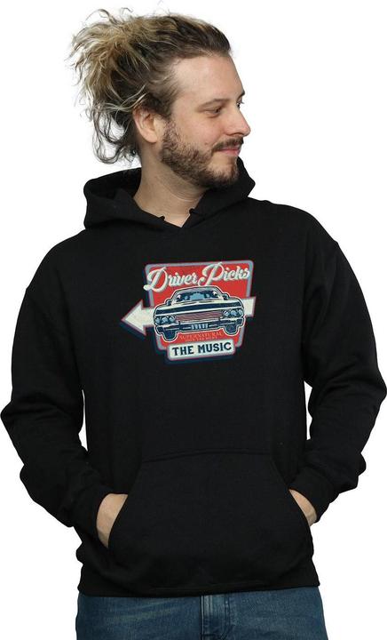 Actual product image Supernatural Mens Driver Picks The Music Hoodie (4XL)