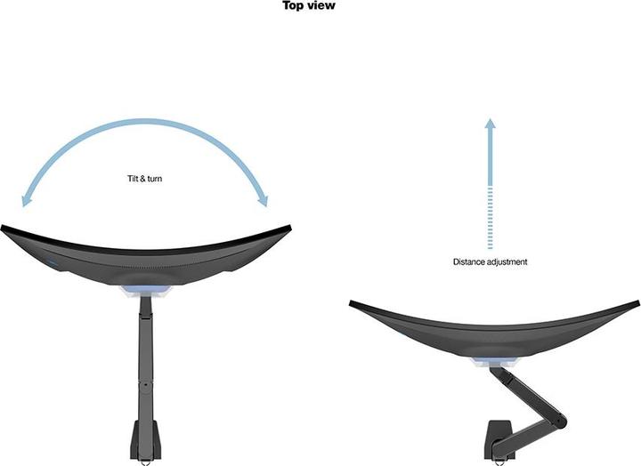 Actual product image Multibrackets M Gas Lift for 49" Samsung G9 (Table, 49")