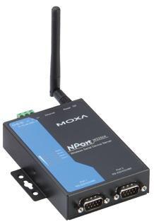 Actual product image Moxa Wireless Device Server 802.11a NPort W2250A-T RS-232/422/48 - WLAN - WLAN