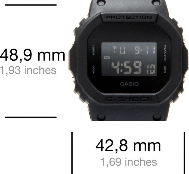 Produktbild G-Shock DW-5600 (Digitaluhr, Sportuhr, Taucheruhr, 48.90 mm)