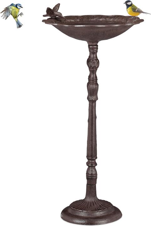 Actual product image Relaxdays XXL Cast Iron Bird Font