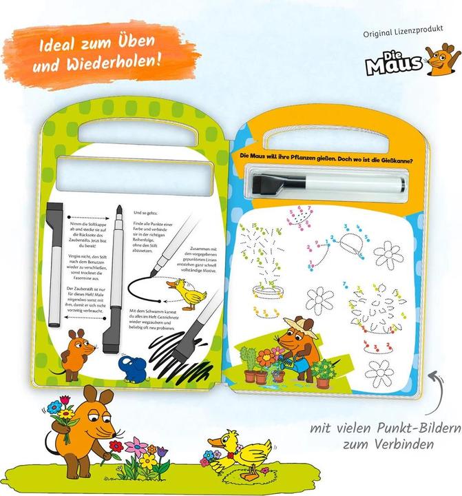 Actual product image Write and Wipe Away From Dot To Dot The Mouse multicoloured