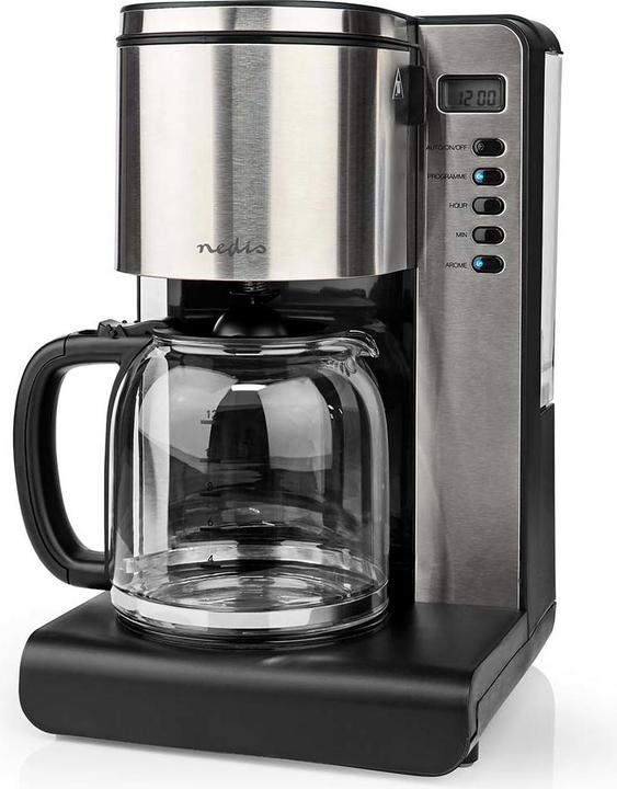 Actual product image Nedis Coffee maker max. capacity: 1.5 l Number of cups at once: 12 Keep warm Switch on timer