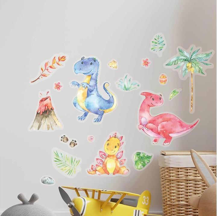 Produktbild Papierdrachen Wandtattoos - Dinosaurier - Set 5 (2 x 22 x 32 cm)
