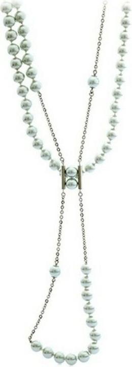 Misaki Ladies' necklace QCRNMARINELONG (70 cm) (Silver)