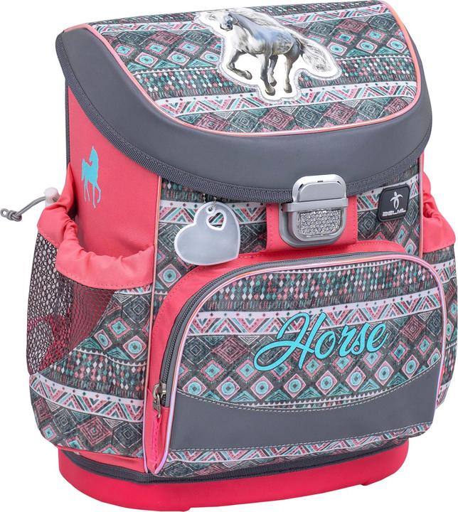 Produktbild Belmil MINI FIT Schulrucksack 4-teiliges-Set Horse Aruba Blue (17 l)
