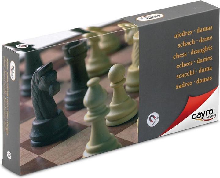Actual product image Cayro Magnetic chess / checkers
