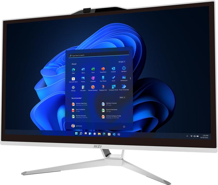Immagine prodotto MSI AIO 21,5 PEN 4GB 128GB WH W11P TCH PENTIUM MULTITOUCH HD ANTIGLA W11P (Intel Pentium Gold G7400, 4 GB, 128 GB, UHD Graphics 710)