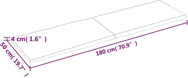 Produktbild VidaXL Aneta (180 x 50 x 4 cm)