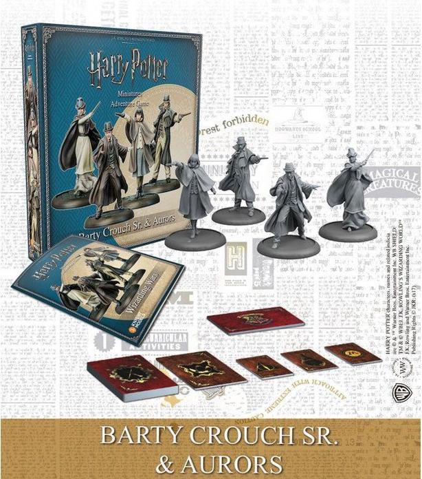 Actual product image Warner Bros Harry Potter: Tabletop Miniatures Wizarding Wars Barty Crouch Jr. & Aurors (EN)