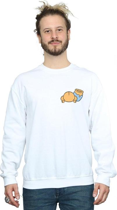 Actual product image Disney Mens Winnie The Pooh Backside Breast Print Sweatshirt (S)
